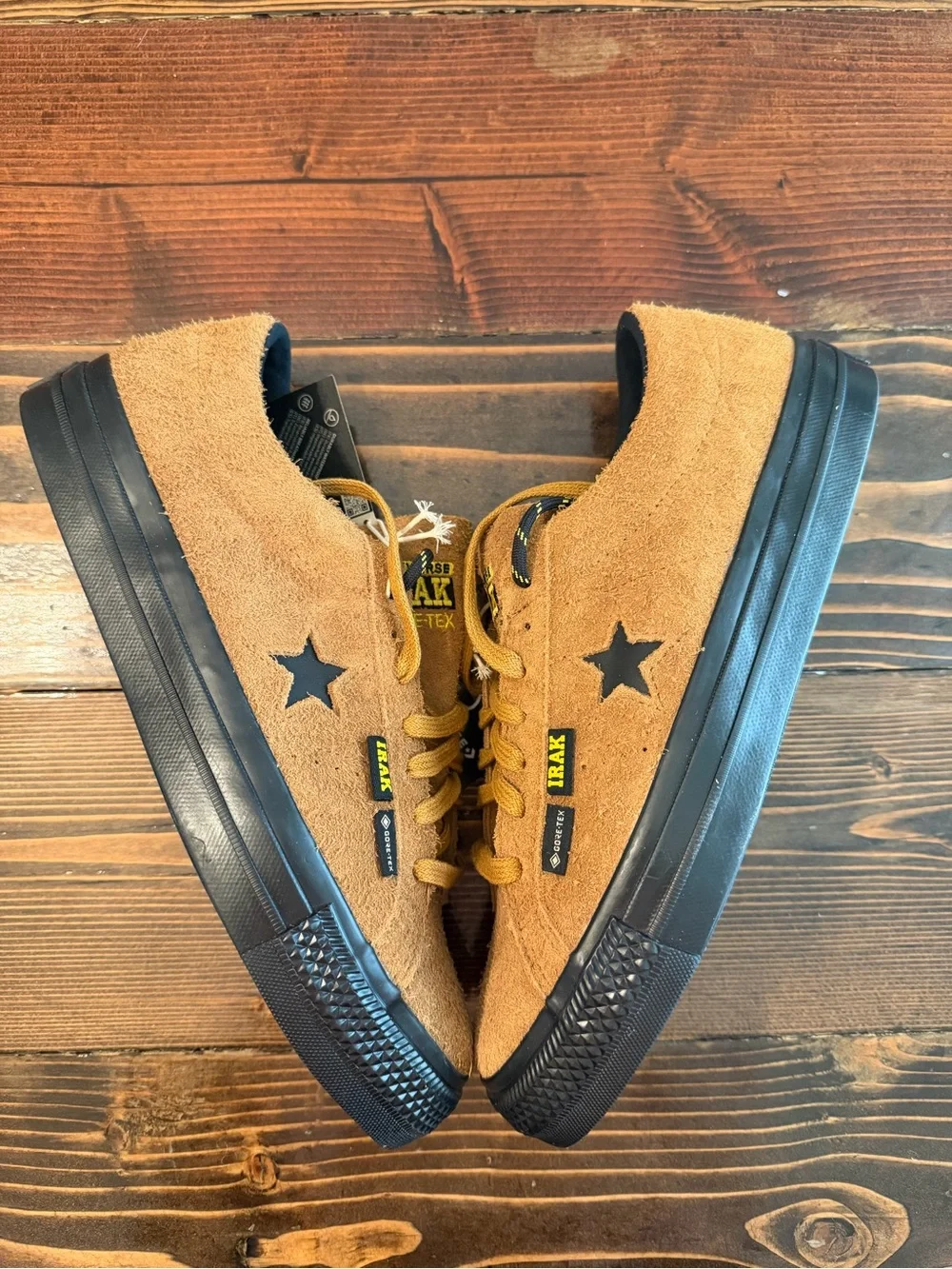 Converse Brown Suede One Star Sneakers with Black Sole